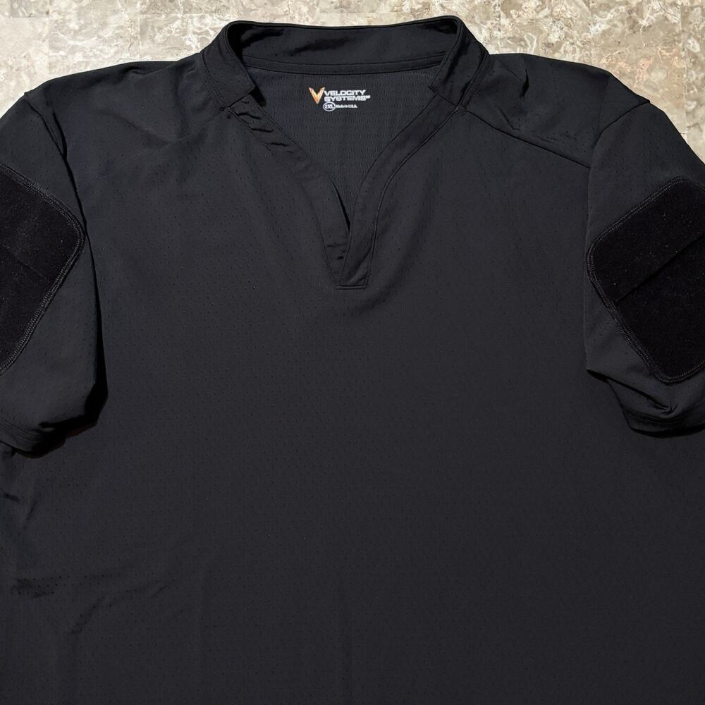 Velocity Systems BOSS Rugby Shirt Mens 2XL Black Combat Tactical Military DEVGRU
